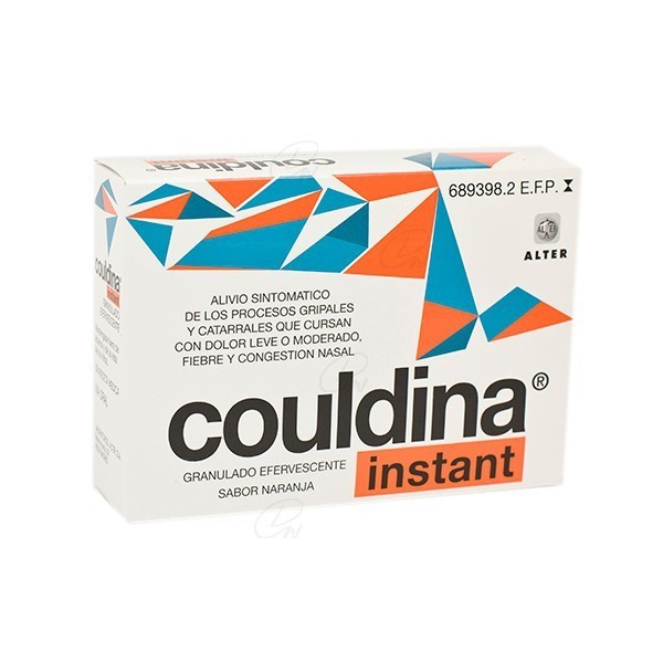 COULDINA INSTANT CON ACIDO ACETILSALICILICO GRANULADO EFERVESCENTE, 10 sobres