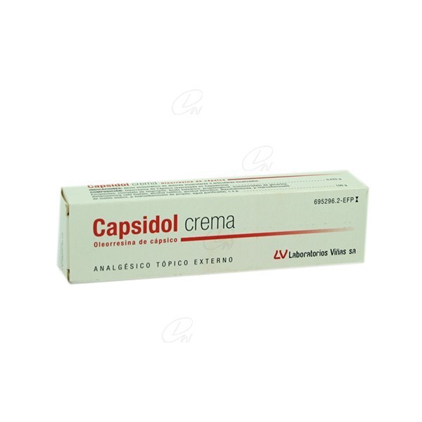 CAPSIDOL 0,25mg/g CREMA, 1 tubo de 30 g