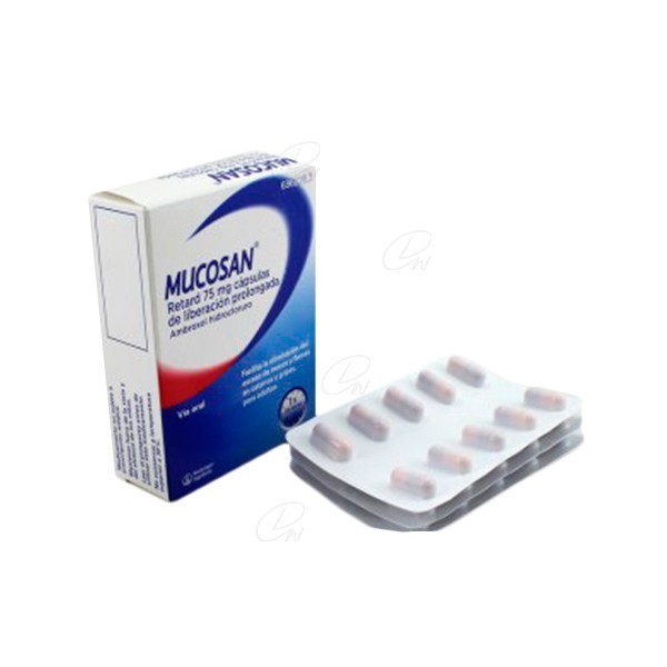 MUCOSAN RETARD 75 mg CAPSULAS DE LIBERACION PROLONGADA, 30 cápsulas