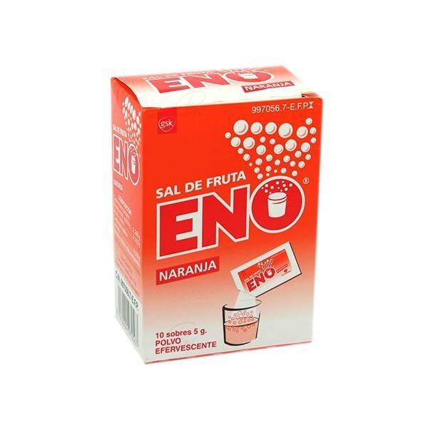 SAL DE FRUTA ENO NARANJA, 10 sobres