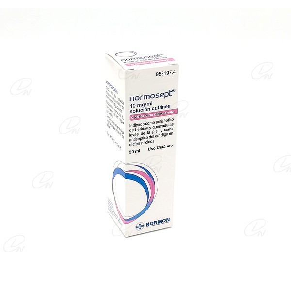 NORMOSEPT 10 mg/ ml SOLUCION CUTANEA, 1 frasco de 30 ml