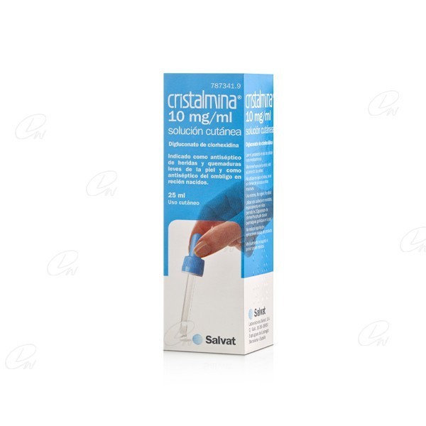 CRISTALMINA 10 mg/ml SOLUCION CUTANEA, 1 frasco de 25 ml