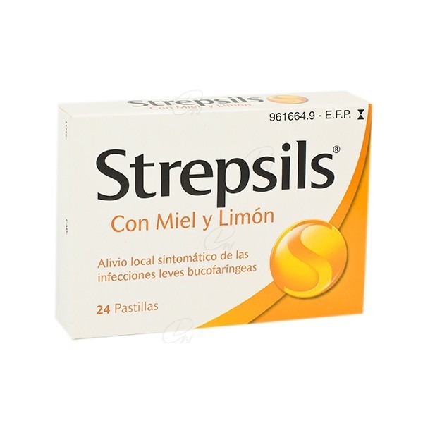 STREPSILS PASTILLAS PARA CHUPAR SABOR MIEL Y LIMON, 24 pastillas