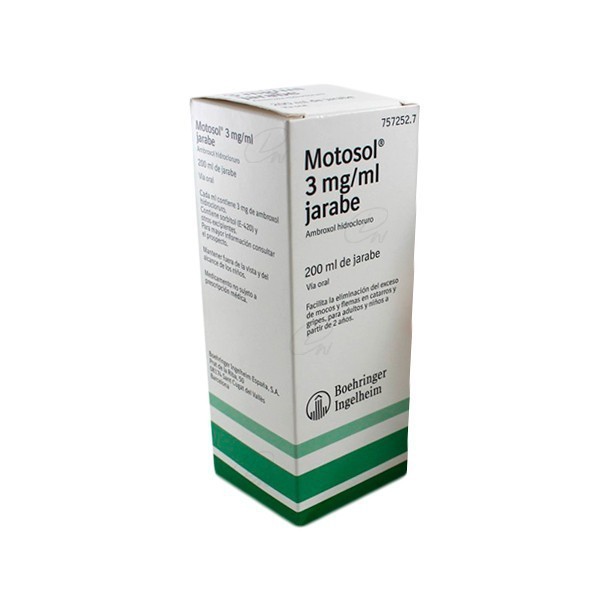 MOTOSOL 3mg/ml JARABE, 1 frasco de 200 ml