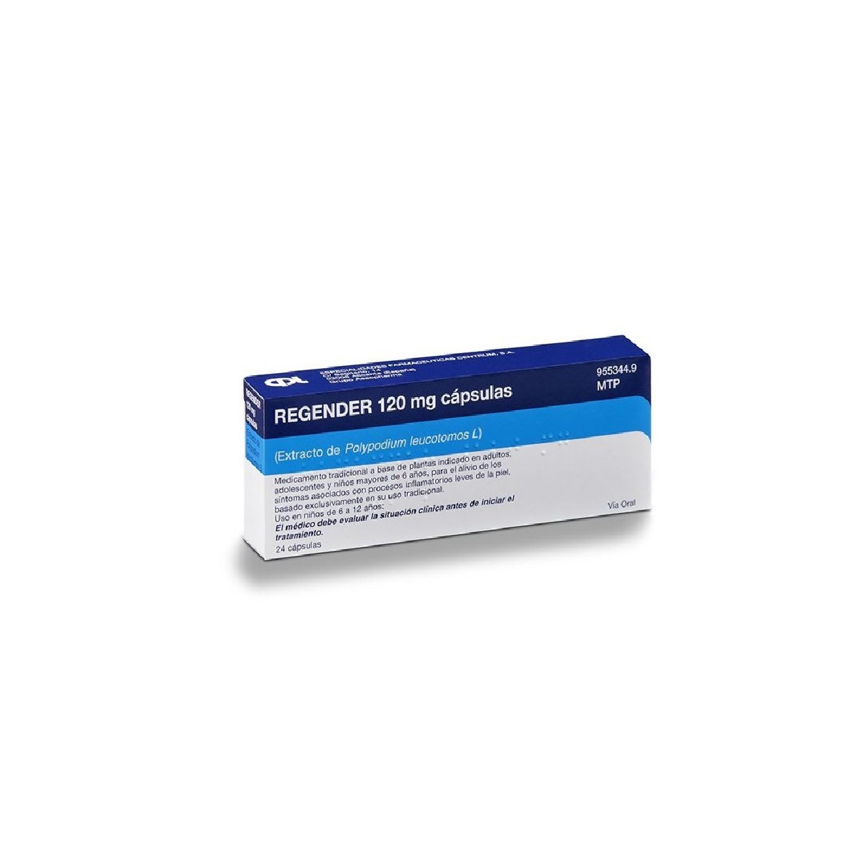 REGENDER 120 mg CAPSULAS DURAS, 24 cápsulas
