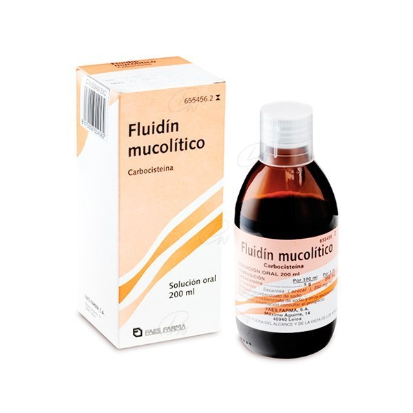FLUIDÍN MUCOLÍTICO 50 mg/ml SOLUCIÓN ORAL, 1 frasco de...