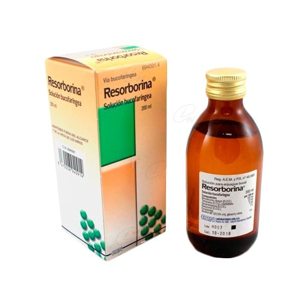 RESORBORINA SOLUCION, 1 frasco de 200 ml