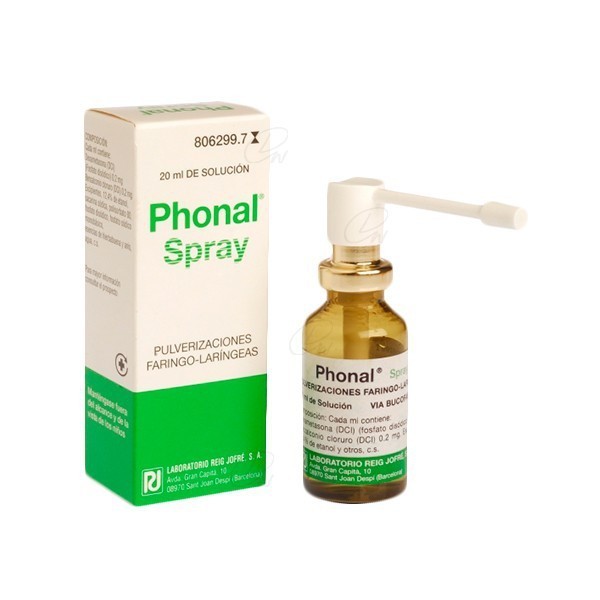 PHONAL PULVERIZACIONES, 1 frasco de 20 ml