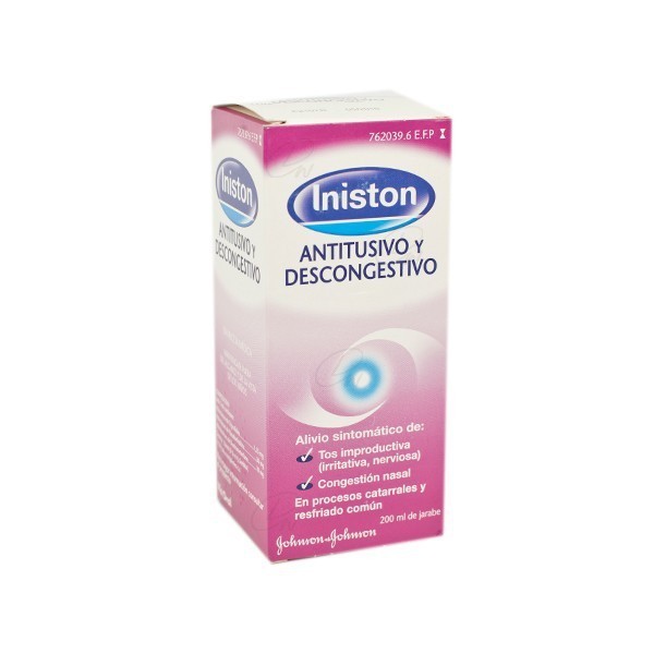 INISTON ANTITUSIVO Y DESCONGESTIVO JARABE, 1 frasco de...