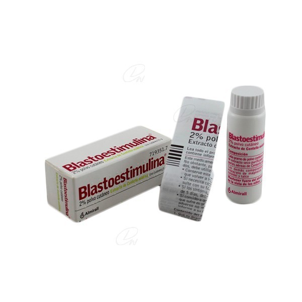 BLASTOESTIMULINA 2% POLVO CUTANEO, 1 frasco de 5 g
