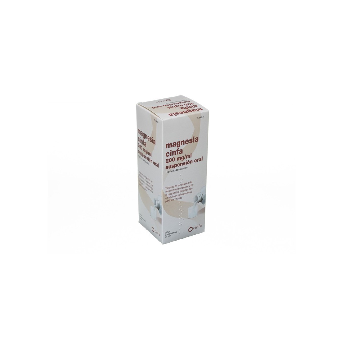 MAGNESIA CINFA 200 mg/ ml SUSPENSION ORAL, 1...