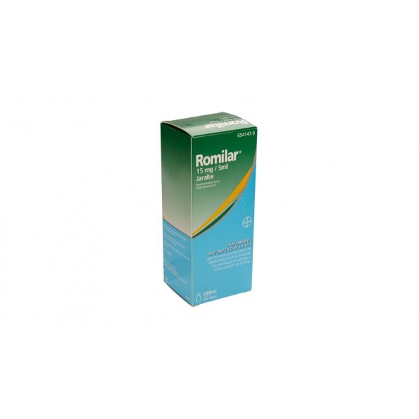 ROMILAR 15 mg/5 ml JARABE, 1 frasco de 200 ml