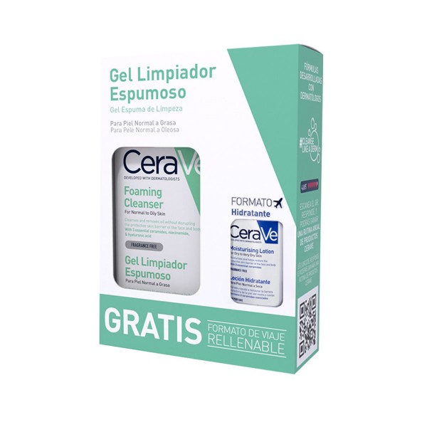 CERAVE GEL LIMPIADOR EMPUMOSO PIEL NORMAL A GRASA +...