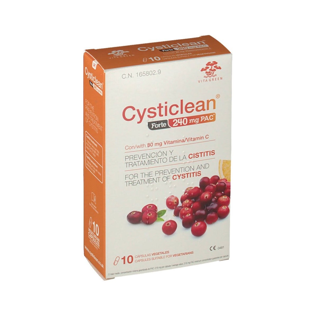 cysticlean forte 10 capsulas