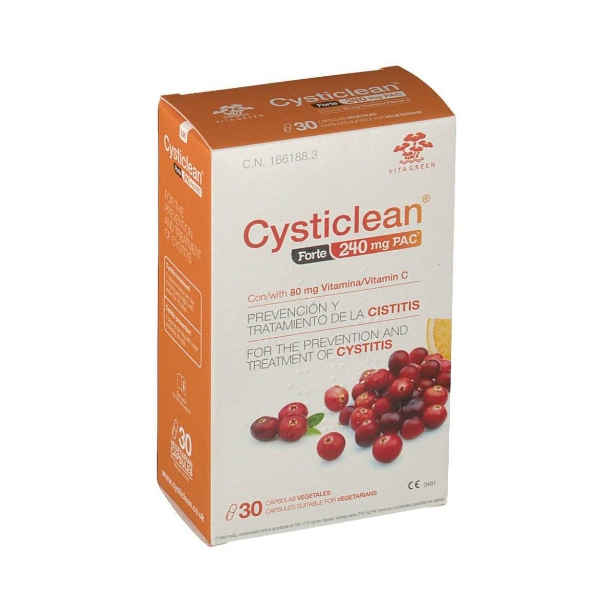 cysticlean forte 30 capsulas