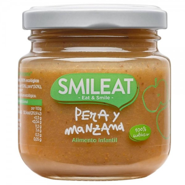 smileat tarrito pera y manzana 130gr
