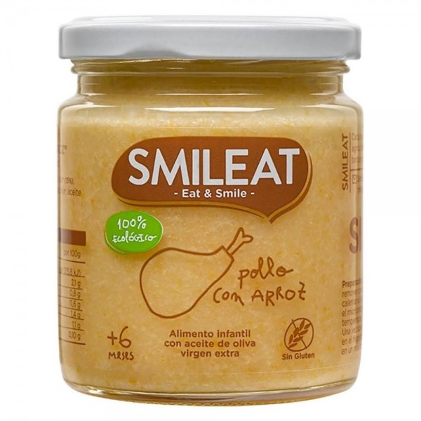 smileat pollo con arroz 230 gramos