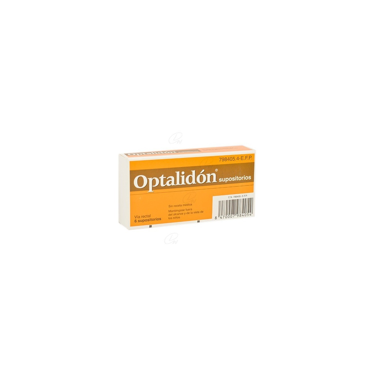 OPTALIDON SUPOSITORIOS, 6 supositorios