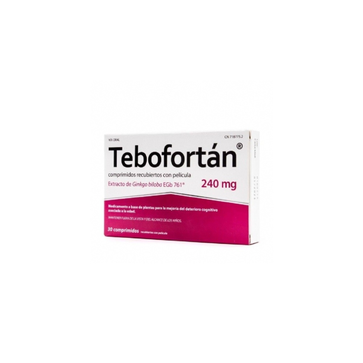 TEBOFORTAN 240 MG 30 COMPRIMIDOS RECUBIERTOS...