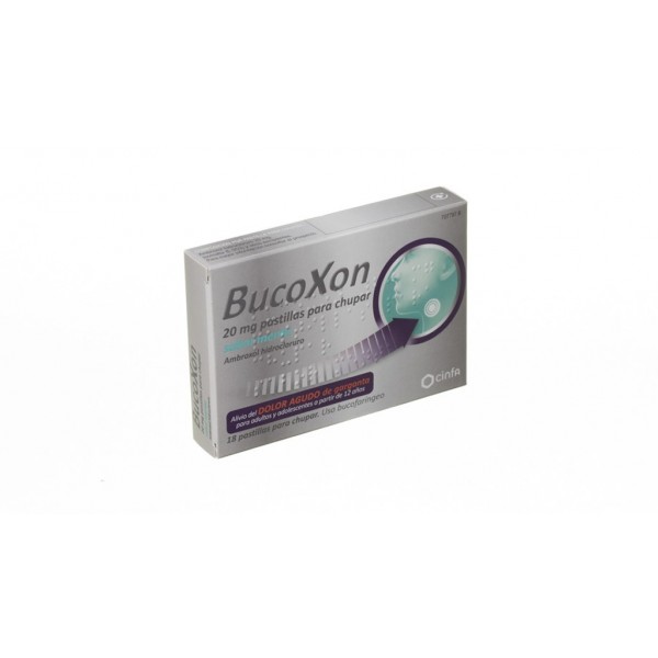 BUCOXON 20 MG 18 PASTILLAS PARA CHUPAR SABOR MENTA