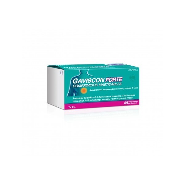GAVISCON FORTE 48 COMPRIMIDOS MASTICABLES