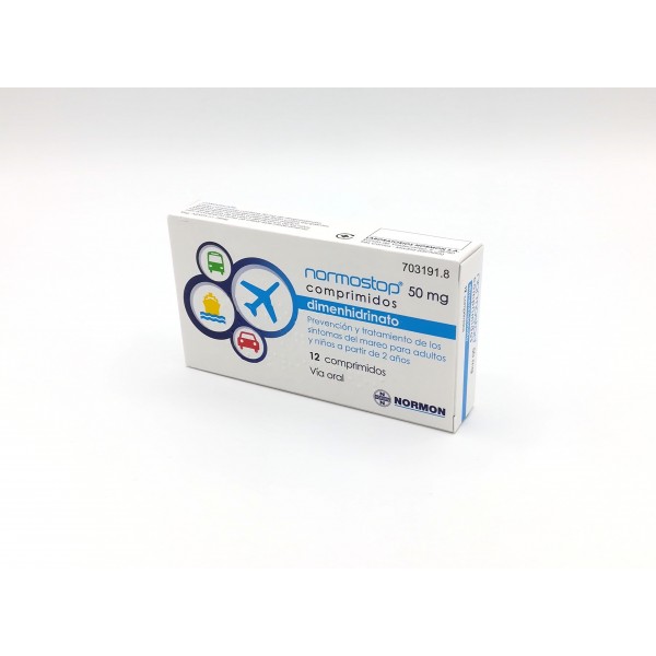 NORMOSTOP 50 MG COMPRIMIDOS, 12 comprimidos (Blister...