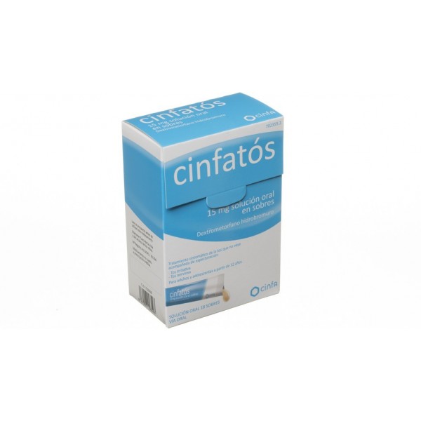 CINFATOS 15 MG SOLUCION ORAL EN SOBRES, 18 sobres