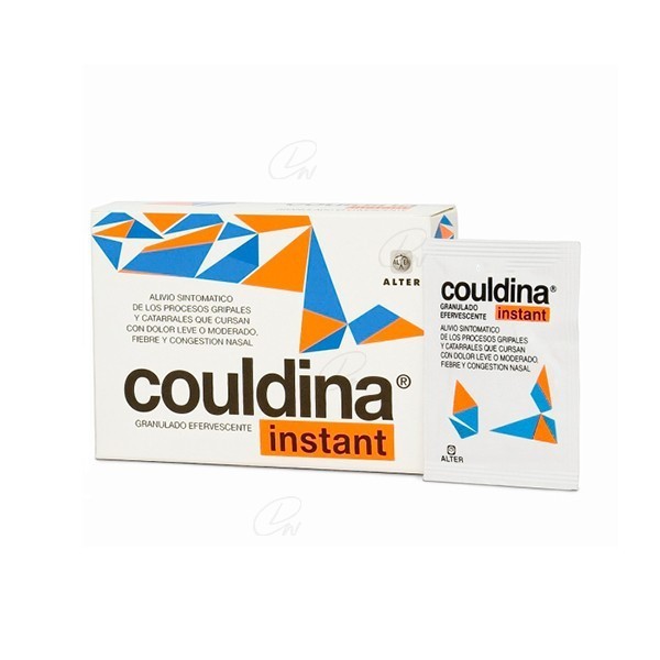 COULDINA INSTANT CON PARACETAMOL GRANULADO EFERVESCENTE, 20 sobres