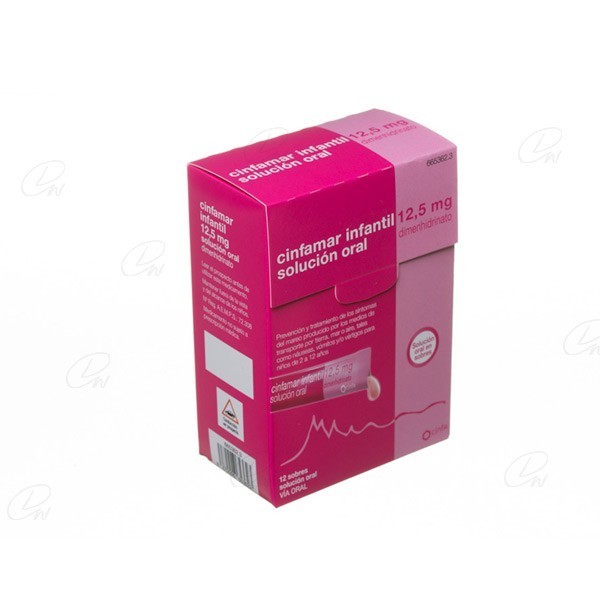 CINFAMAR INFANTIL 12,5 mg SOLUCION ORAL, 6 envases unidosis de 5 ml