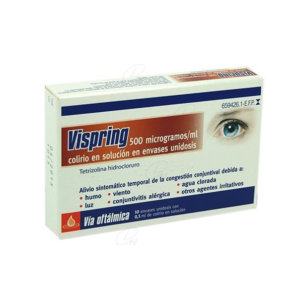 VISPRING 500 microgramos/ml COLIRIO EN SOLUCION EN ENVASE...