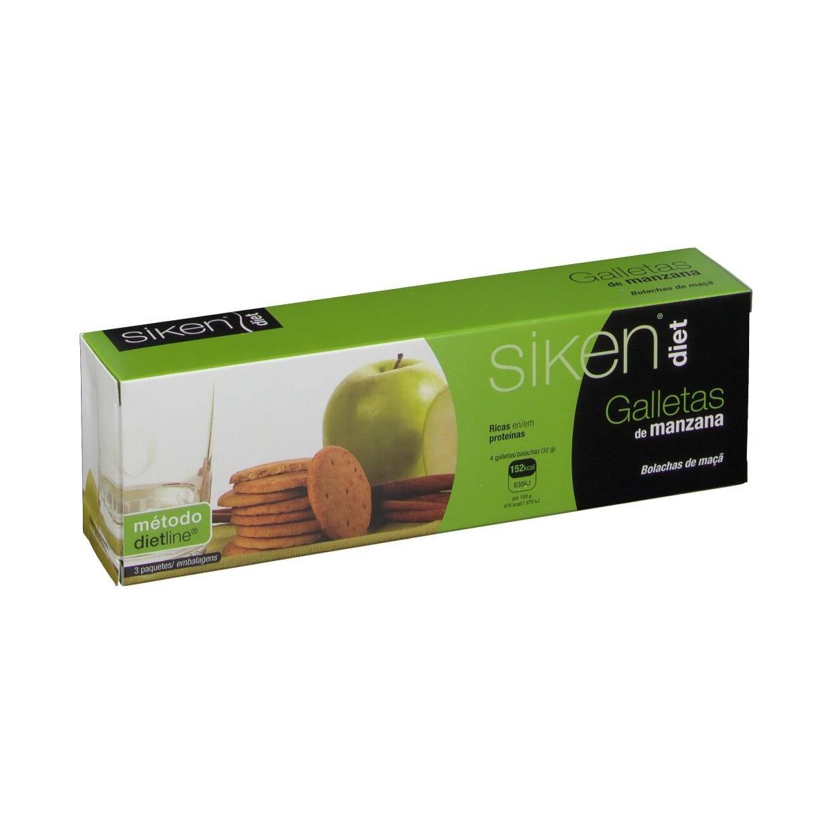 siken diet galletas manzana 15 unidades
