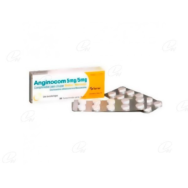 ANGINOCOM 20 COMPRIMIDOS PARA CHUPAR LIMON