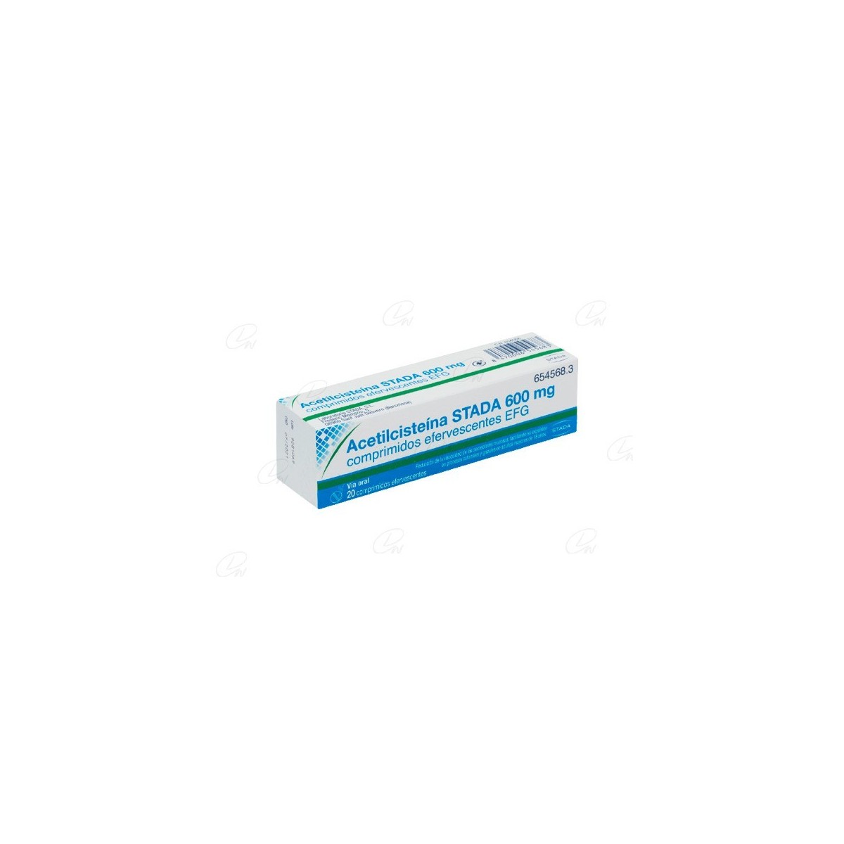 ACETILCISTEINA STADA EFG 600 MG 20 COMPRIMIDOS...
