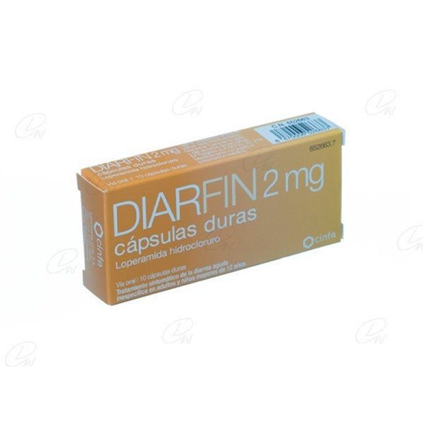 DIARFIN 2 mg CAPSULAS DURAS, 10 cápsulas