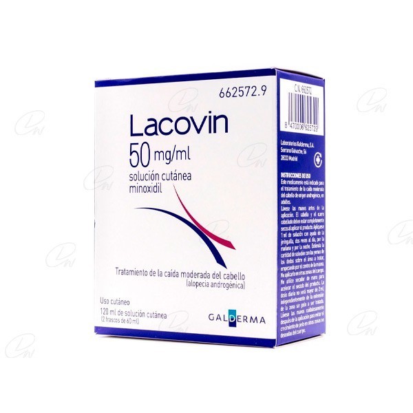 LACOVIN 50 mg/ml SOLUCIÓN CUTÁNEA, 2 frascos de 60 ml