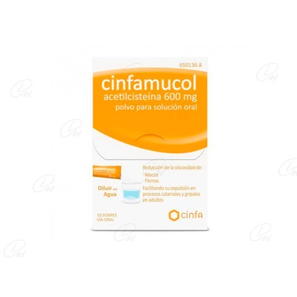 CINFAMUCOL ACETILCISTEINA 200 mg POLVO PARA SOLUCION...