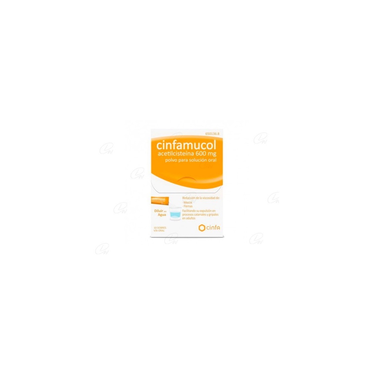 CINFAMUCOL ACETILCISTEINA 600 mg POLVO PARA...