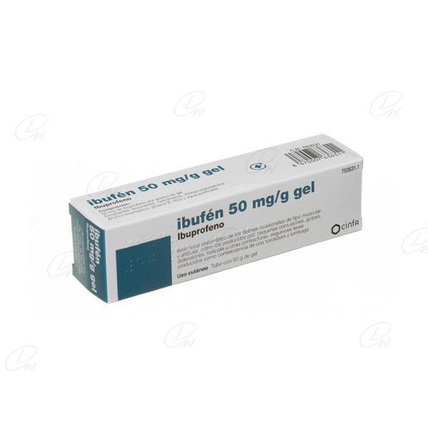 IBUFEN 50 mg/g GEL, 1 tubo de 50 g
