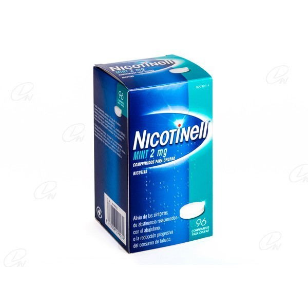 NICOTINELL MINT 2 mg COMPRIMIDOS PARA CHUPAR, 36 comprimidos