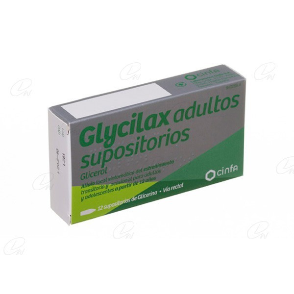 SUPOSITORIOS DE GLICERINA GLYCILAX ADULTOS, 12 supositorios