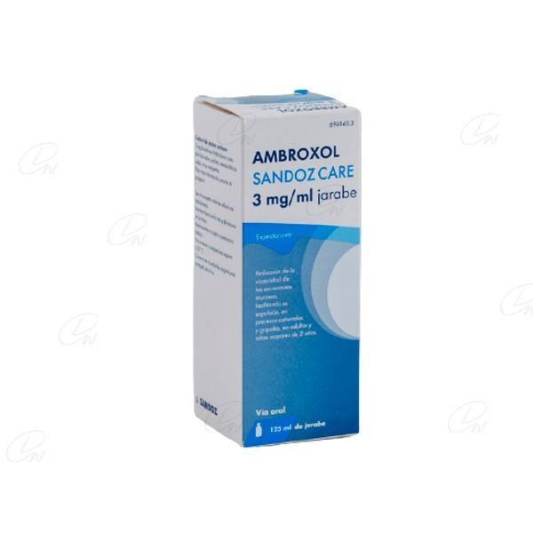 AMBROXOL SANDOZ 3mg/ml JARABE EFG, 1 frasco de 125 ml